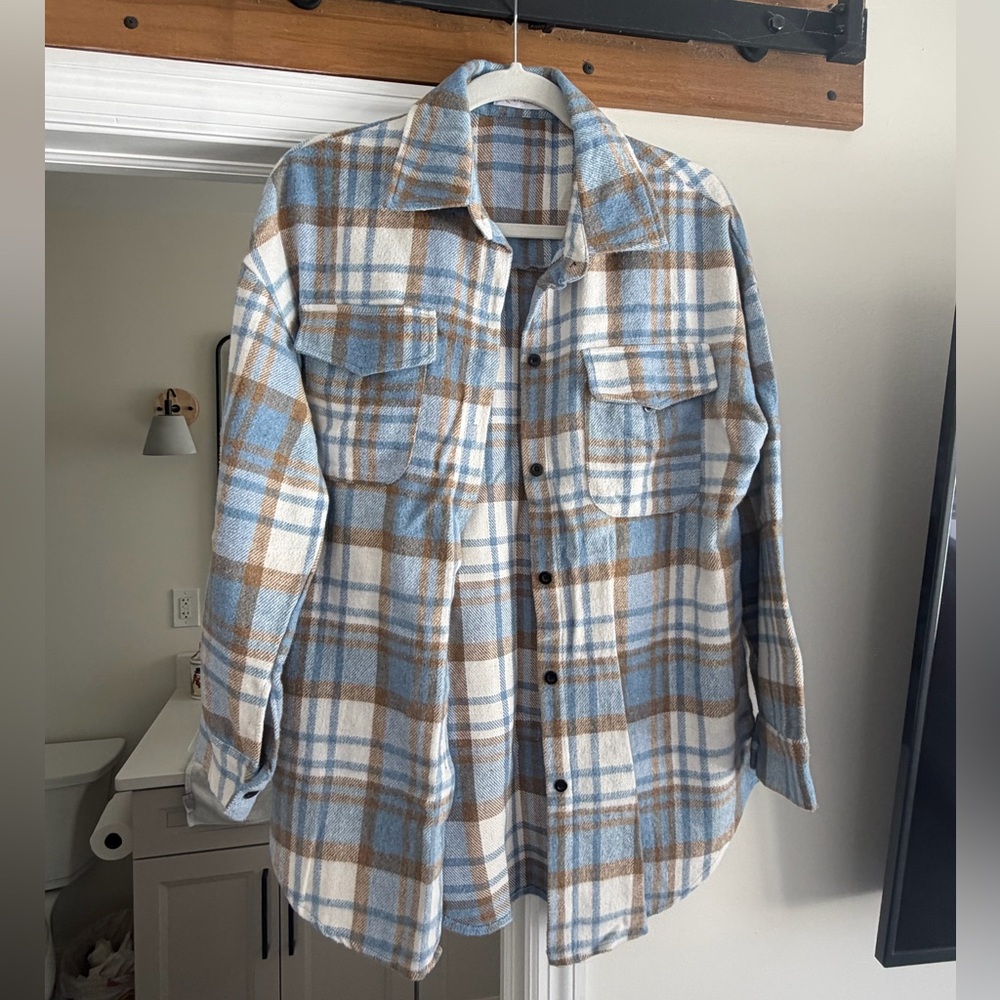 Kirundo Light Blue Shacket - Picture 2 of 4